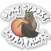 Ooky Spooky Bat Sticker (Voorkant)