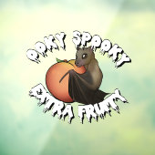 Ooky Spooky Vleermuis Raamsticker (Vel 3)
