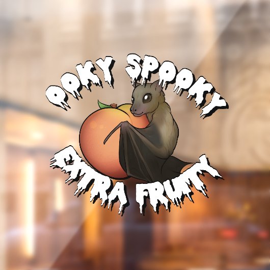 Ooky Spooky Vleermuis Raamsticker (Vel 2)