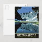 Oolah-vallei in de Itkillik, Gates of Arctic Briefkaart (Voorkant / Achterkant)