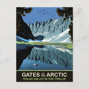 Oolah-vallei in de Itkillik, Gates of Arctic Briefkaart