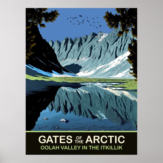 Oolah-vallei in de Itkillik, Gates of Arctic Poster (Voorkant)