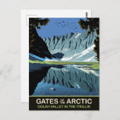 Oolah Vallei in de Itkillik, Poorten van het Noord Briefkaart (Voorkant / Achterkant)