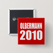 OOLBERMANN-verkiezingsgestel Vierkante Button 5,1 Cm (Voorkant /achterkant)