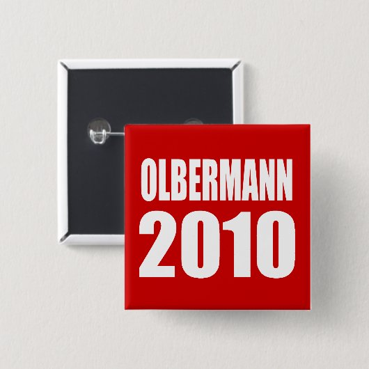OOLBERMANN-verkiezingsgestel Vierkante Button 5,1 Cm (Voorkant /achterkant)
