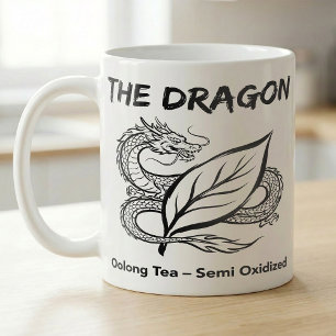 Oolong Thee Draak Zen Lijntekening Koffiemok