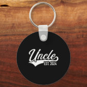 Oom. 2024 voor zwangerschapsaankondiging sleutelhanger (Voorkant)