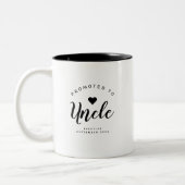 oom | Aankondiging nieuwe baby op maat Tweekleurige Koffiemok (Links)