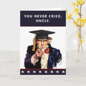 Oom Afstuderen Kaart (Gele Bloem)