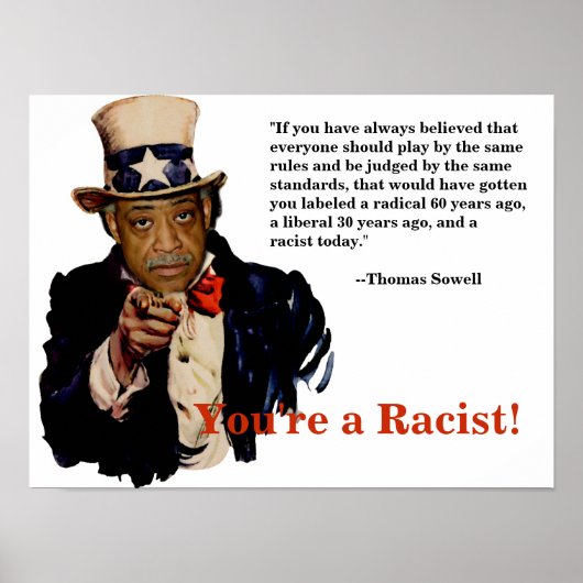Oom Al Poster - Sowell Quote (Voorkant)