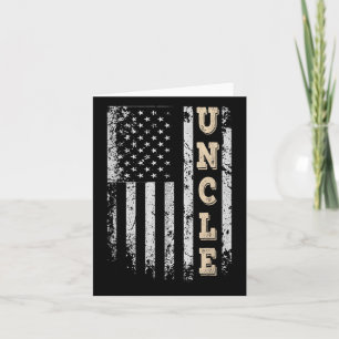 Oom Amerikaanse vlagvaders Dag 4 jul Kaart