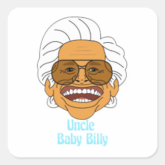 oom Baby Billy Vierkante Sticker
