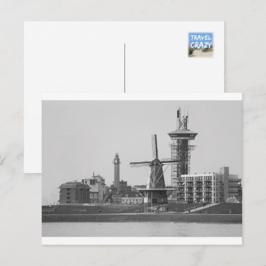 Oom Beach Cityscape, Vlissingen Briefkaart (Voorkant / Achterkant)