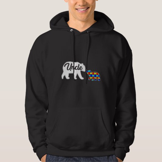 Oom Beer Autism Awareness Support Family Au Hoodie (Voorkant)