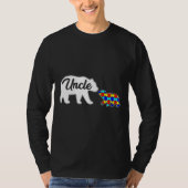 Oom Beer Autism Awareness Support Family Au T-shirt (Voorkant)