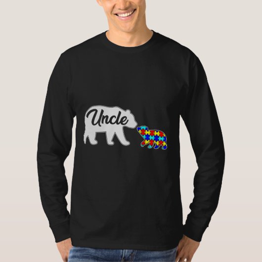 Oom Beer Autism Awareness Support Family Au T-shirt (Voorkant)