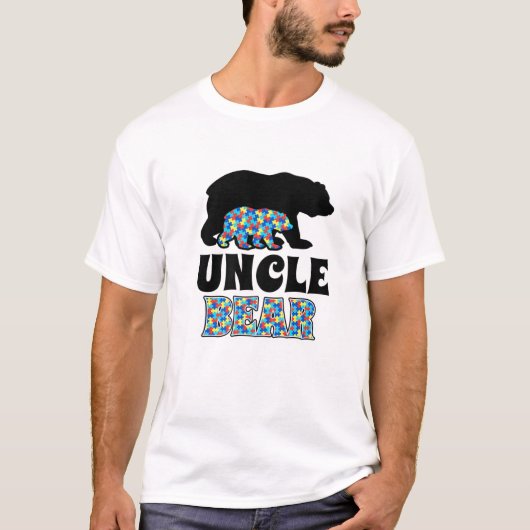 Oom Beer Autisme Awareness T-shirt (Voorkant)