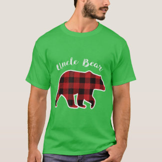 Oom BEER Heren Rood Geruit Kerst Pyjama Familie G T-shirt