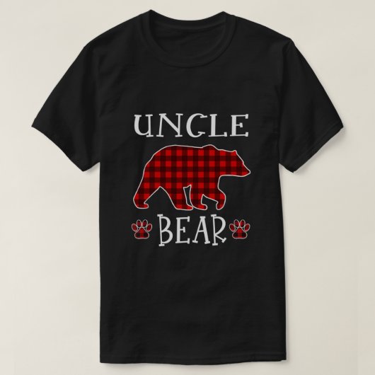 Oom Beer Kerstmis Pajama Red Pset Buffalo Fami T-shirt (Design voorkant)