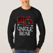 Oom Beer Kerstmis Pajama Red Pset Buffalo T-shirt (Voorkant)