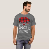 Oom Beer Kerstmis Pajama Red Pset Buffalo T-shirt (Voorkant volledig)