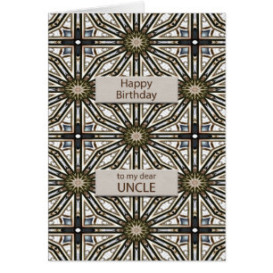 Oom Birthday Abstract Mandala Design