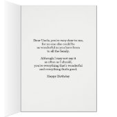 Oom Birthday Abstract Mandala Design (Binnen (Rechts))