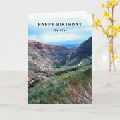 Oom Birthday Big Horn Mountains Wyoming Kaart (Gele Bloem)