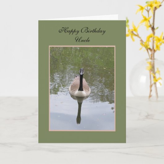 Oom Birthday Card -- De gelukkige Oom van de Kaart (Gele Bloem)