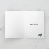 oom Birthday Fish Pun Joke Card Kaart (Binnen)