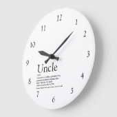 Oom Black en White Grote Klok (Hoek)