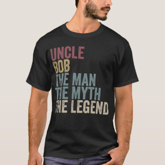 Oom Bob De Man De Mythe De Legende Vader Vintage T-shirt