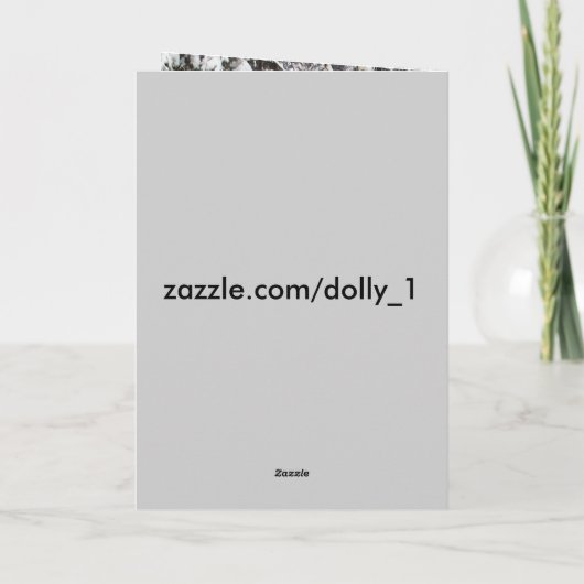 Oom Boxing Day Greeting-Wild Turkey in Snow Card Kaart (Achterkant)