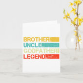 Oom Broer Peetvader Legende Beste Grappige Oom Gi Kaart (Gele Bloem)