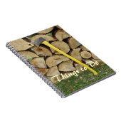 Oom Chores-Ax en Woodpile Notitieboek (Rechterzijde)