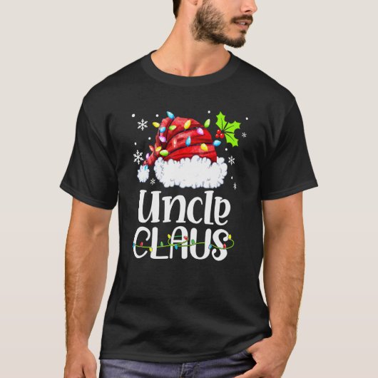 Oom Claus Gnome Merry Kerstmis Fav T-shirt (Voorkant)