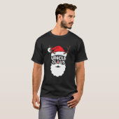 Oom Claus Kerstmis familie Pajama komt overeen met T-shirt (Voorkant volledig)