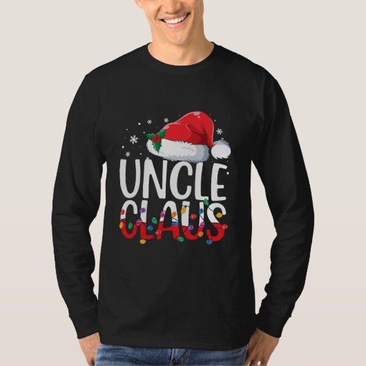 Oom Claus Matching Family Kerstpyjama T-shirt (Voorkant)