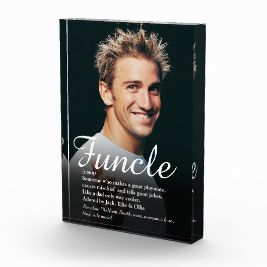 Oom Cool Fun Oom Elegant Schrift Fotoblokken (Rechts)