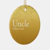 Oom Cool Fun Quote Modern Gouden Glitter Glam Keramisch Ornament (Rechts)