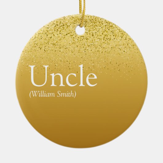 Oom Cool Fun Quote Modern Gouden Glitter Glam Keramisch Ornament (Voorkant)