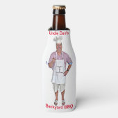 Oom Dan's achtertuin BBQ-koeler Flesjeskoeler (Fles Voorkant)