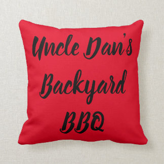 Oom Dan's achtertuin BBQ Pillow Kussen