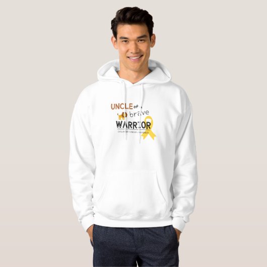 oom dappere kanker pullover hoodie (Voorkant volledig)
