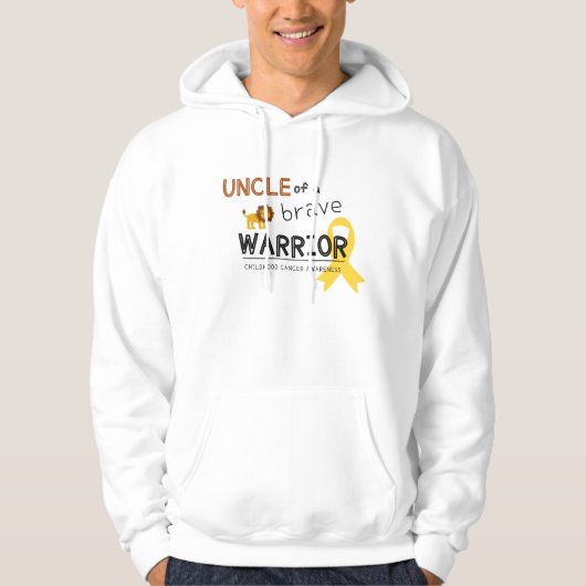 oom dappere kanker pullover hoodie (Voorkant)