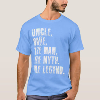 Oom Dave de man, de mythe, de legende, grappige Da T-shirt
