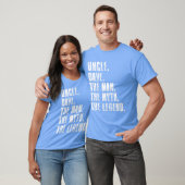Oom Dave de man, de mythe, de legende, grappige Da T-shirt (Unisex)