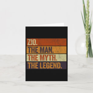 Oom De Man De Mythe De Legende Funny Retro Vader Kaart