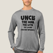 Oom De Man De Mythe De Legende Tri-Blend Shirt (Voorkant volledig)