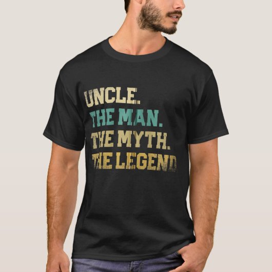 Oom De Man Myth Legend Vaderdag Papa Best T-shirt (Voorkant)